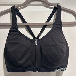 Victoria's Secret Black Zip Sports Bra